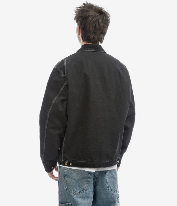 Carhartt WIP OG Detroit Norco Giacca (black stone washed)