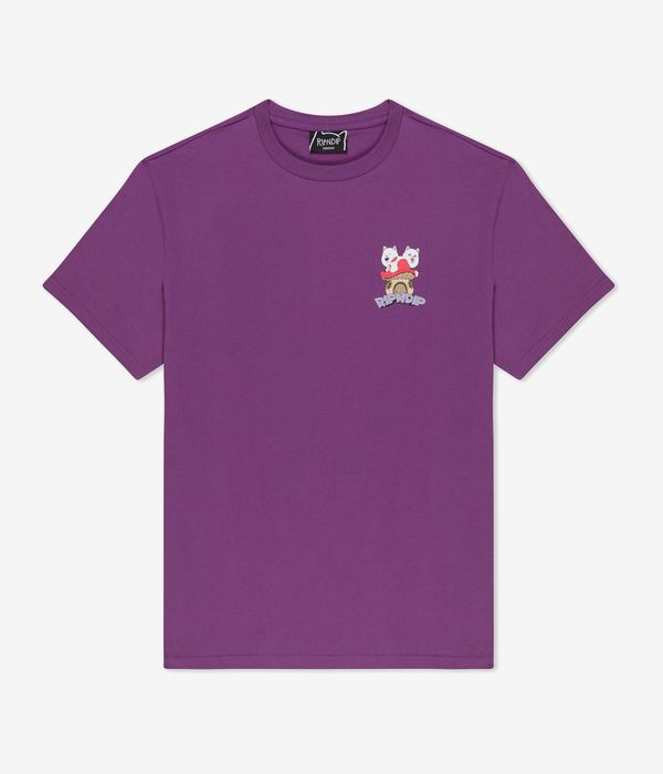 RIPNDIP Shroom House T-Shirt (plum)