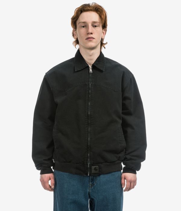 Carhartt WIP OG Santa Fe Organic Dearborn Jacket (black black stone canvas)