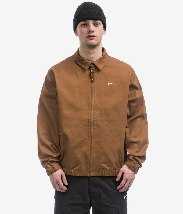 Shop Nike SB Classics Woven Twill Premium Jacket (ale brown