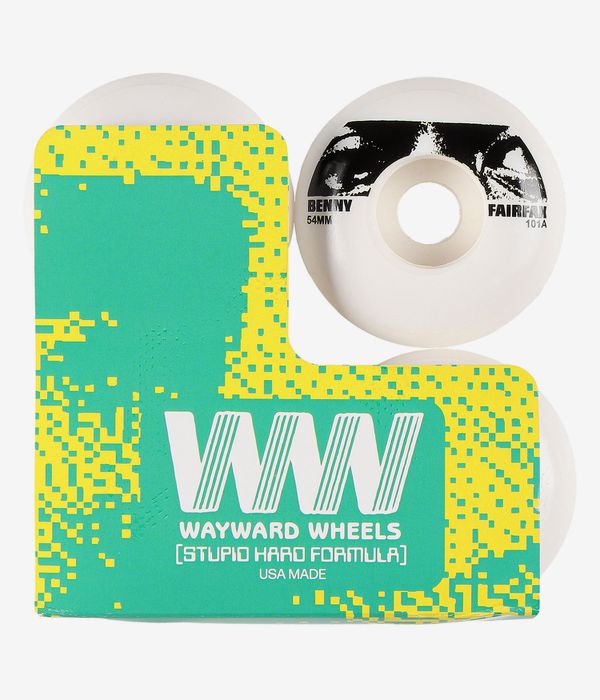 Wayward Fairfax Pro Classic Rouedas (white black) 54mm 101A Pack de 4