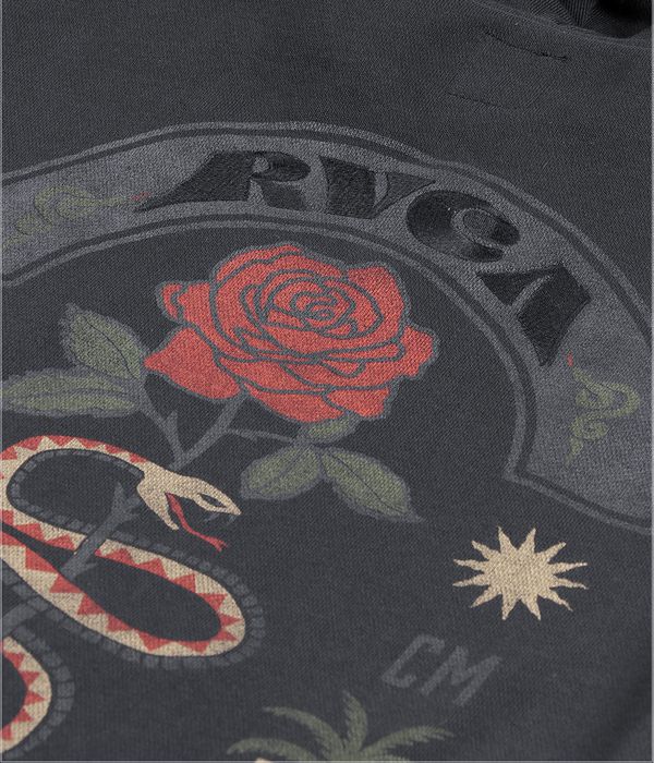 RVCA Roses Poster Bluzy z Kapturem (black)