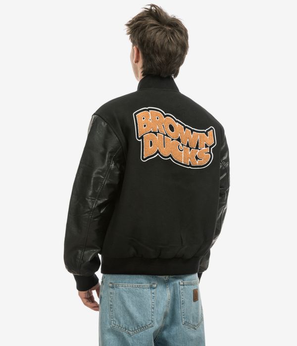 Carhartt WIP Brown Ducks Bomber Jacket (black black)