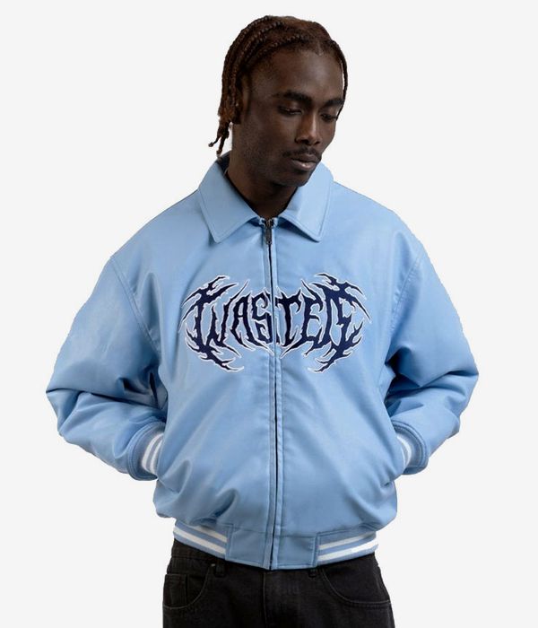 Wasted Paris Prey Varsity Jacket (light blue)