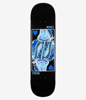 Real Nicole Queen Of Hearts Twin Nose 8.25" Tavola da skateboard (black)
