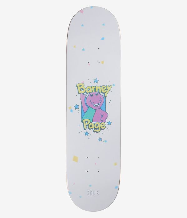 SOUR SOLUTION Page And Friends 8.25" Skateboard Deck (white)