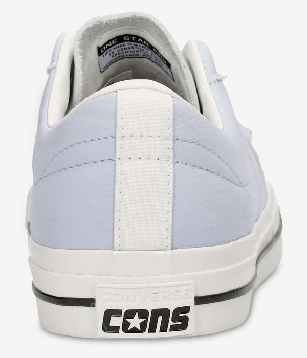 Converse CONS One Star Pro Nubuck Leather Shoes (ghosted egret black)