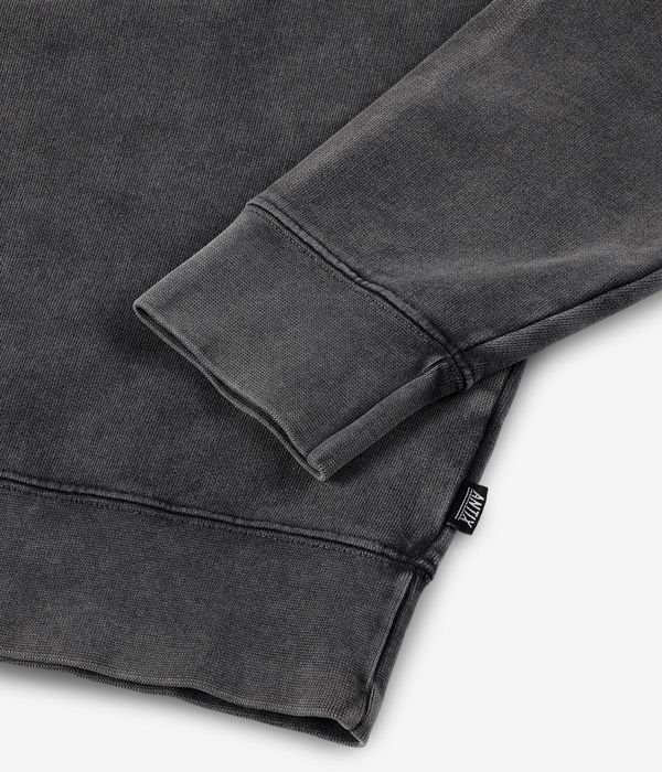 Antix Simplex Half Zip Organic Sweatshirt (washed black)