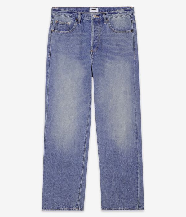 Obey Boxcar Straight Vaqueros (heavy vintage indigo)