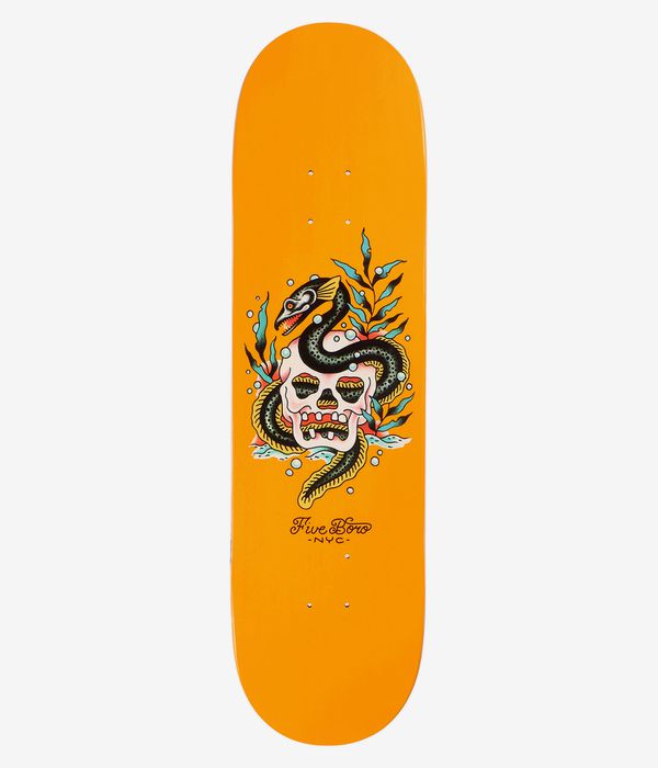 5BORO Staten Island Eel 8.5" Skateboard Deck (orange)