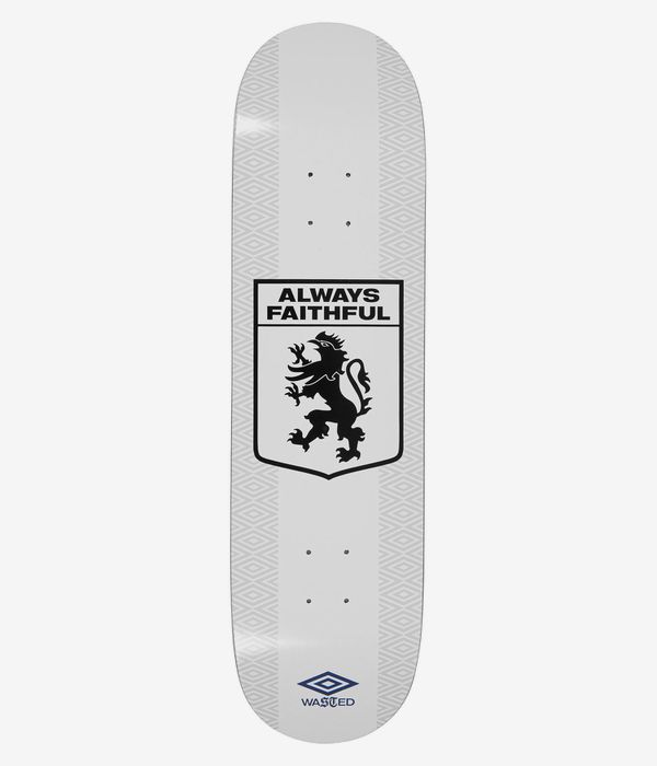 Wasted Paris x Umbro Logo 8.5" Skateboard Deck (white)