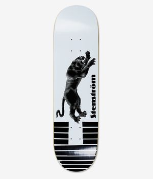 Polar Stenström Tape & Panther 8.5" Skateboard Deck (black white)