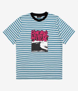 Wasted Paris Stripes Remember T-Shirt (blue white)