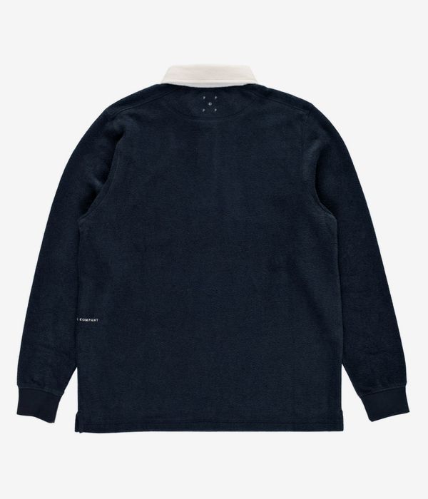 Pop Trading Company Terry Rugby Polo Sweater (navy)