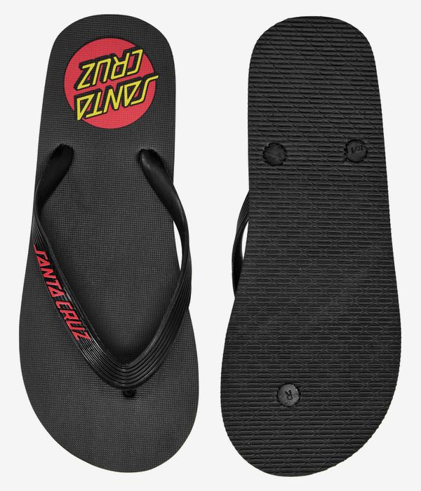 Santa Cruz Classic Dot Thong Chanclas (black)