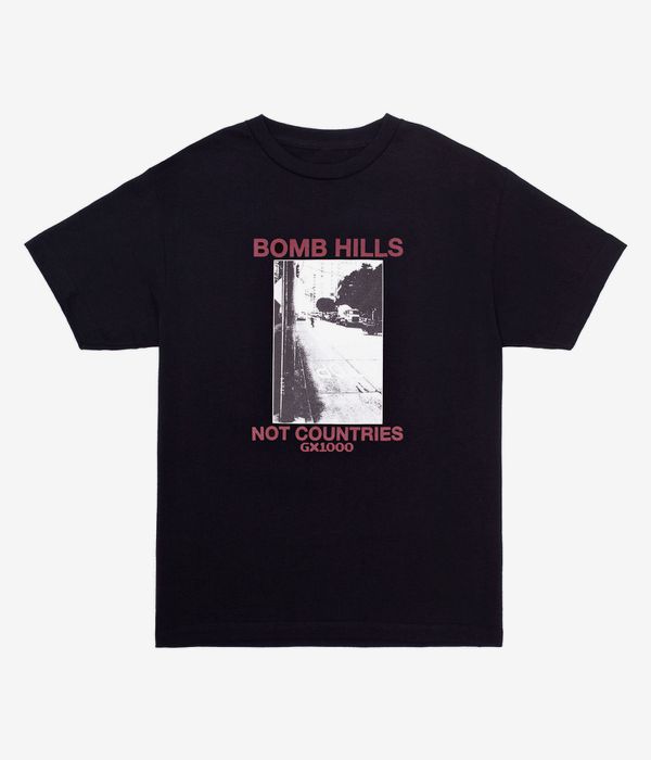 GX1000 Bomb Hills T-shirt (black burgundy)