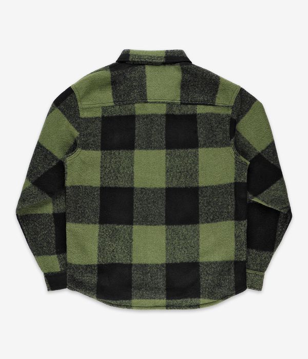 Vans Denby Fuzzy Shacket Shirt Jacke (black loden green)