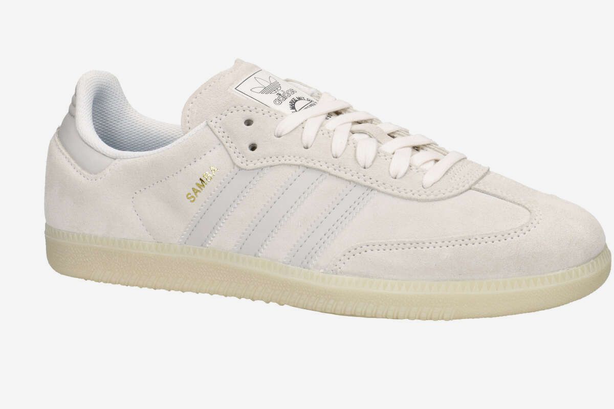 adidas Skateboarding Samba ADV Schoen (core white greonie carbon)