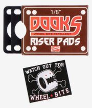 Shortys Dooks 1/8" Riser Pads (black) 2 Pack
