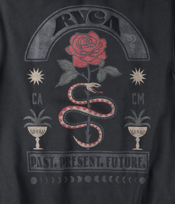 RVCA Roses Poster Bluzy z Kapturem (black)