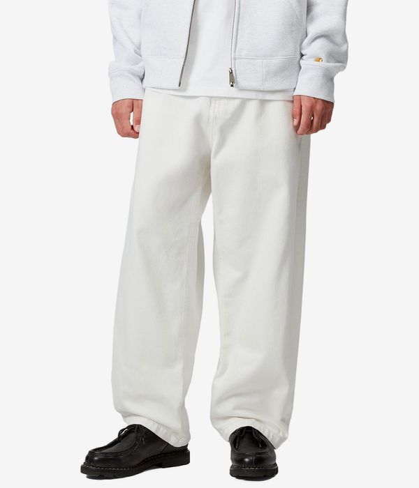 Carhartt WIP Brandon Pant Cotton Smith Vaqueros (white rinsed)