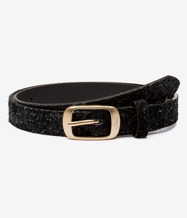 Dime Dress Leather Gürtel (shaggy black)