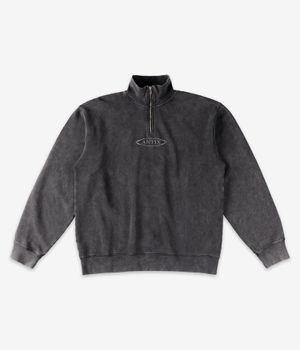 Antix Simplex Half Zip Organic Sweatshirt (washed black)