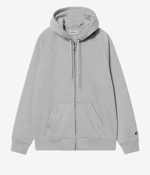 Carhartt WIP Chase Felpa Hoodie con zip (grey heather gold II)