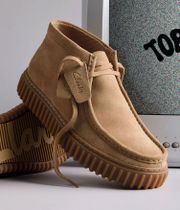 Clarks Originals Torhill Hi Shoes (dark sand suede)