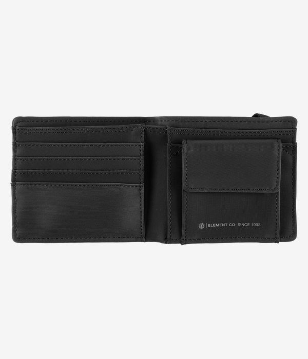 Element Icon Strap Bifold Wallet (flint black)