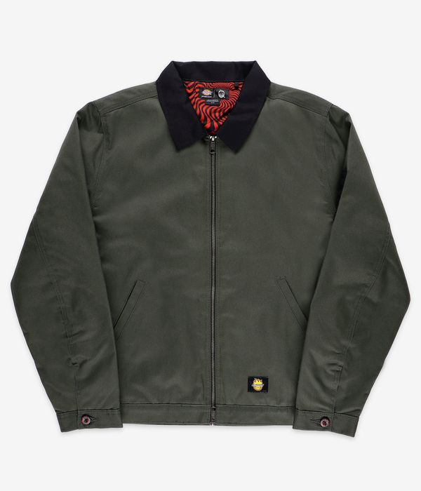 Dickies x Spitfire Logo Jacke (olive green)