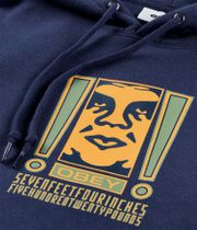 Obey Double Exclamation Hoodie (academy navy)
