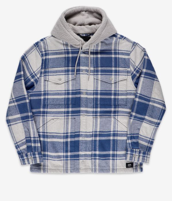 Vans Piedmont Plaid Shacket Jacket (oatmeal heather true navy)