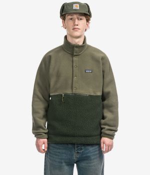 Patagonia Retro Pile 1/2 Snap Jacke (old growth green)