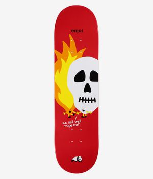 Enjoi Skulls and Flames 8.25" Tavola da skateboard (black red)