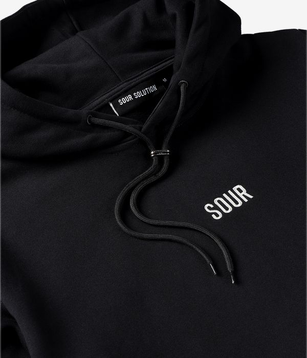 SOUR SOLUTION Heart sweat à capuche (black)