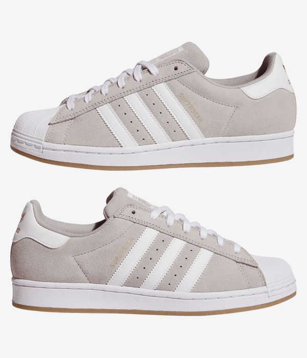 adidas Skateboarding Superstar ADV Schoen (clear granite white gold)