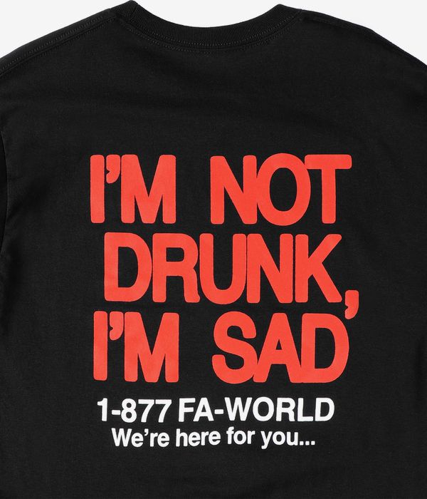 Fucking Awesome Drunk And Sad Longues Manches (black)