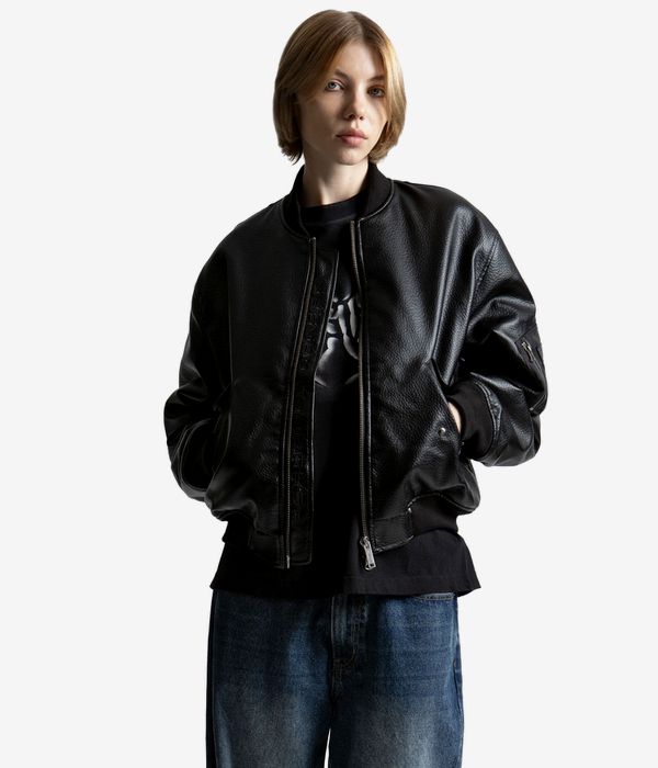 Wasted Paris Kingdom Faux Leather Jacket (black)