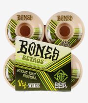 Bones STF Retros V4 Roues (white green) 54mm 99A 4 Pack