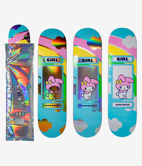 Girl x Hello Kitty & Friends Rainbow Malto 8.25" Deska do deskorolki (multi)