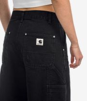 Carhartt WIP W' Brandon Double Knee Pant Organic Dearborn Broeken women (black grind wash)