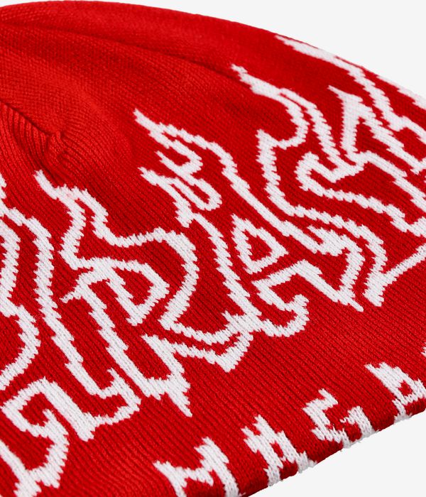 Thrasher Fire Outlined Beanie (red)