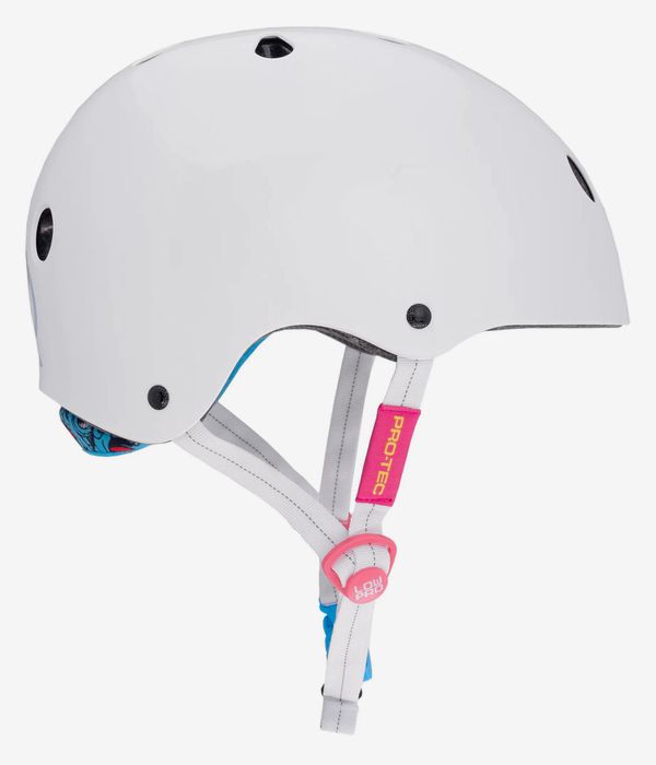PRO-TEC x Santa Cruz Low Pro Helmet (gloss white)