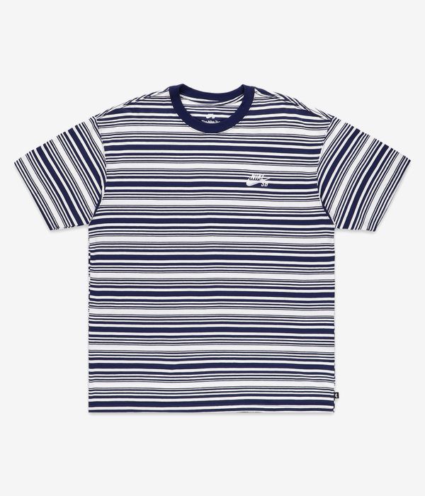 Nike SB Striped T-Shirt (midnight navy)