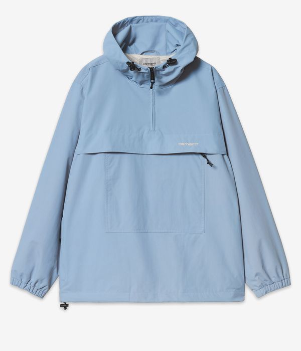Carhartt WIP Windbreaker Pullover Veste (frosted blue white)