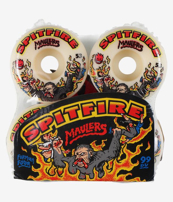 Spitfire Formula Four Maulers Conical Full Roues (natural) 53 mm 99A 4 Pack