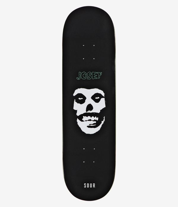 SOUR SOLUTION Josef Euro Teeth 8.5" Skateboard Deck (black)