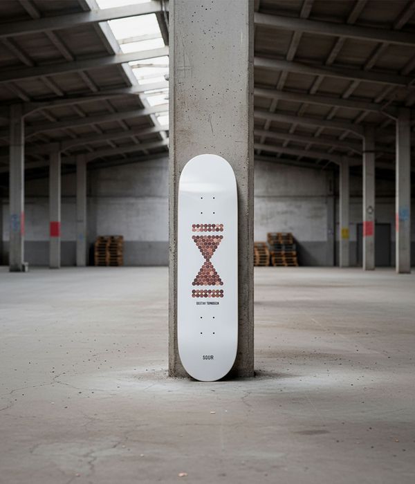 SOUR SOLUTION Gustav Coins 8.25" Skateboard Deck (white)