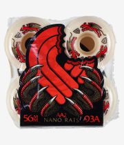 Powell-Peralta Dragons Nano Rat AA2 Asymmetrical Wide Ride Wheels (offwhite) 56 mm 93A 4 Pack